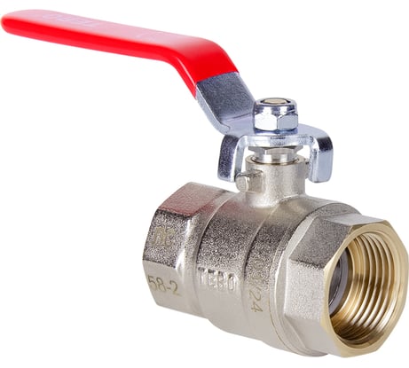 Шаровой кран TEBO полный проход ВН/ВН 1.1/4" ручка T-КШ.101.114.КР.CN