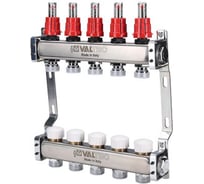 Коллекторный блок с расходомером VALTEC 1х5 выходов Евроконус 3/4 VTc.584.EMNX.0605