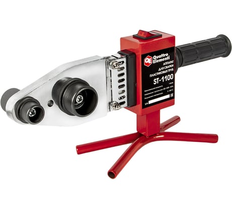 Сварочный аппарат для пластиковых труб QUATTRO ELEMENTI ST-1100 1100 Вт, насадки 20-40 мм, кейс 793-336
