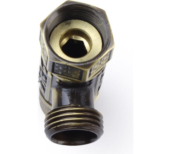 Тройник латунный BRONZE DE LUXE 1/2", бронза 21677