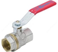 Шаровой кран Aquasfera латунь, никель, полннопроходной, рычажный, Euro Ду15 Ру40 м/м 1001-01 007-7369