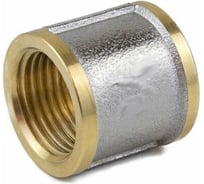 Муфта Aquasfera латунь, Ду32 ВР, никель 9018-04 027-8943