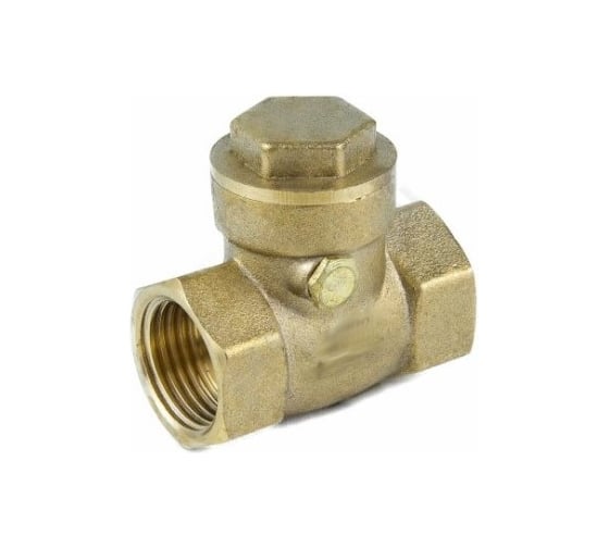Клапан Aquasfera обратный, латунь, поворотный, Ду40 Ру25, EPDM 3004-05 019-0705