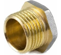 Заглушка Aquasfera латунь,  Ду50 НР, никель 9017-06 027-8939