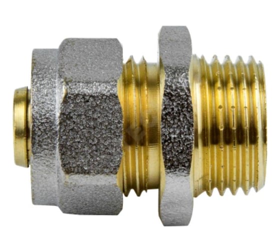 Муфта Aquasfera МП обжимная, латунь, Дн16х3/4 НР 7001-02 027-8722