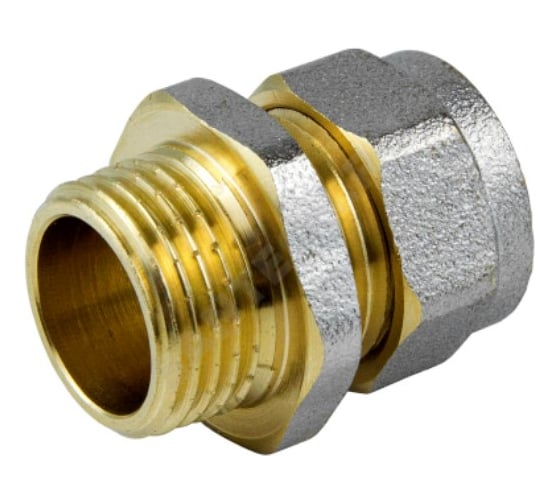 Муфта Aquasfera МП обжимная, латунь, Дн16х3/4 НР 7001-02 027-8722