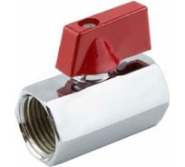 Шаровой кран Aquasfera латунь, хром, мини, полнопроходной, флажок, Ду15 Ру10 м/м 1030-01 007-7409