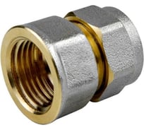 Муфта Aquasfera МП обжимная, латунь, Дн20х3/4 ВР 7002-04 027-8717