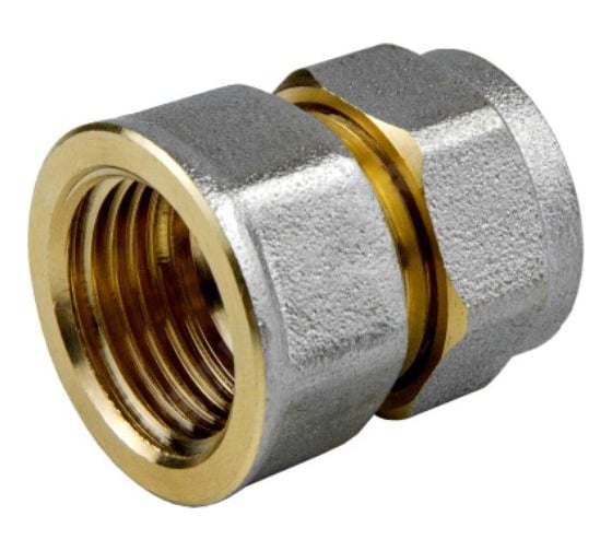 Муфта Aquasfera МП обжимная, латунь, Дн20х3/4 ВР 7002-04 027-8717