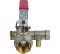 Шаровой кран Aquasfera латунь, спускник, полнопроходной, рычажный, Ду20 Ру30 м/м 1012-02 007-7414