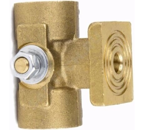 Кран для манометра Aquasfera латунь, G1/2 -М20х1,5 Ру16 м/м., фланец 1061-01 012-0095