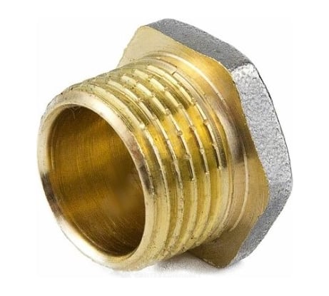 Заглушка Aquasfera латунь, Ду15 НР, никель 9017-01 027-8934