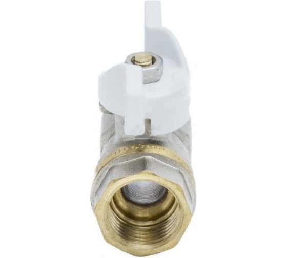 Шаровой кран Aquasfera латунь, никель, полнопроходной, бабочка, Standard Ду25 Ру25 м/м 1102-03 107-5144