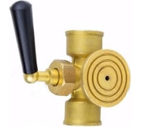 Кран для манометра Aquasfera латунь, G1 2 -М20х1,5 Ру16 м/м рук фл 1064-01 012-0098