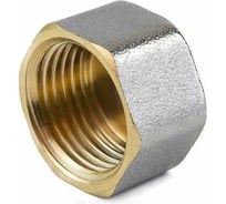 Заглушка Aquasfera латунь, Ду40 ВР, никель 9016-05 027-8932