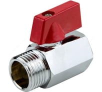 Шаровой кран Aquasfera латунь, хром, мини, полнопроходной, флажок, Euro Ду15 Ру10 м/р 1032-01 007-7411