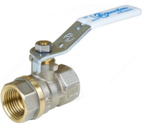 Шаровой кран Aquasfera латунь, никель, полнопроходной, рычажный, Standard Ду50 Ру16 м/м 1101-06 107-5140