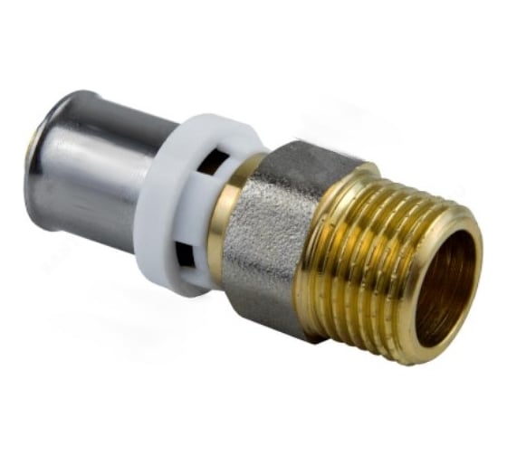 Муфта Aquasfera МП прессовая, латунь, Дн20х1/2 НР 8001-03 027-8798