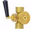 Кран для манометра Aquasfera латунь, G1/2 Ру16 м/р, рукоятка, фланец 1065-01 012-0099 5