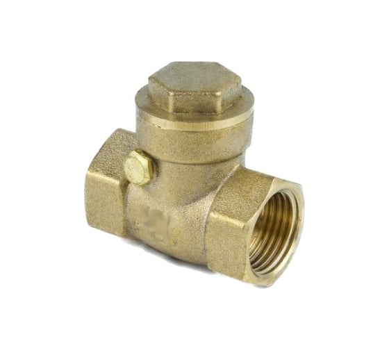 Клапан Aquasfera обратный, латунь, поворотный, Ду15 Ру40 м., EPDM 3004-01 019-0701