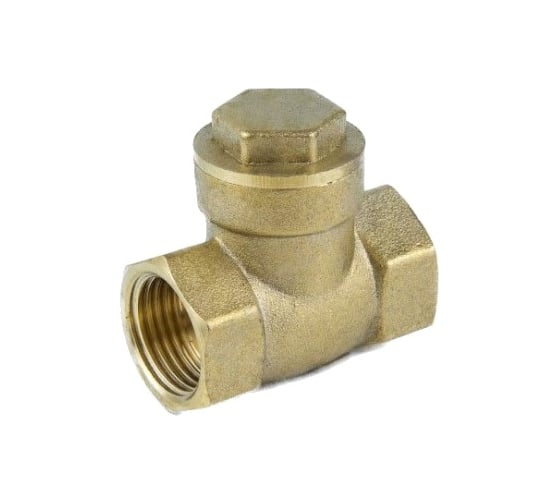 Клапан Aquasfera обратный, латунь, поворотный, Ду15 Ру40 м., EPDM 3004-01 019-0701