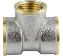 Переходной тройник Aquasfera латунь никелированная Ду32х25х32 9008-06 027-8900