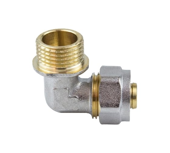 Угольник Aquasfera МП обжимной, латунь Дн32х1х90гр НР 7006-07 027-8754 1