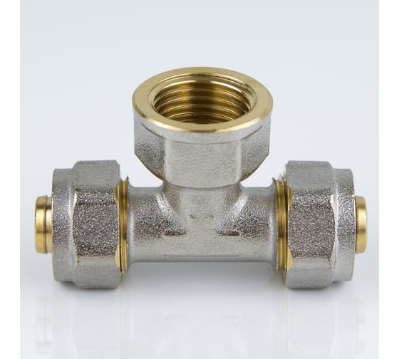 Тройник Aquasfera МП обжимной, латунь Дн20х3/4х20 ВР 7013-02 027-8769