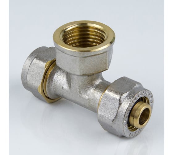 Тройник Aquasfera МП обжимной, латунь Дн20х3/4х20 ВР 7013-02 027-8769