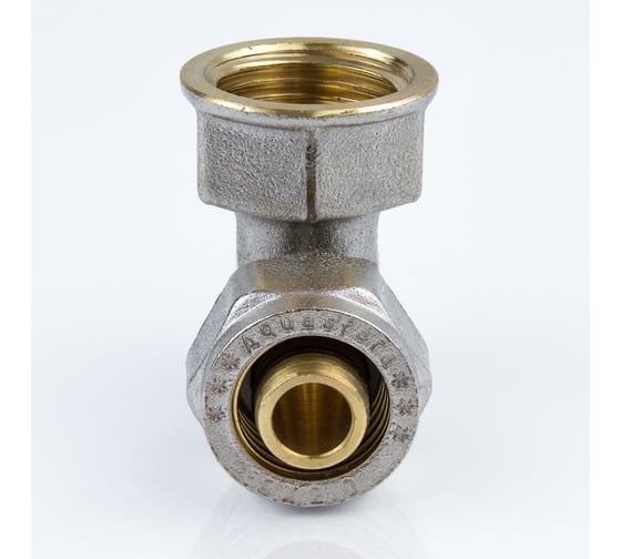 Угольник Aquasfera МП обжимной, латунь Дн20х3/4х90 гр ВР 7007-04 027-8744