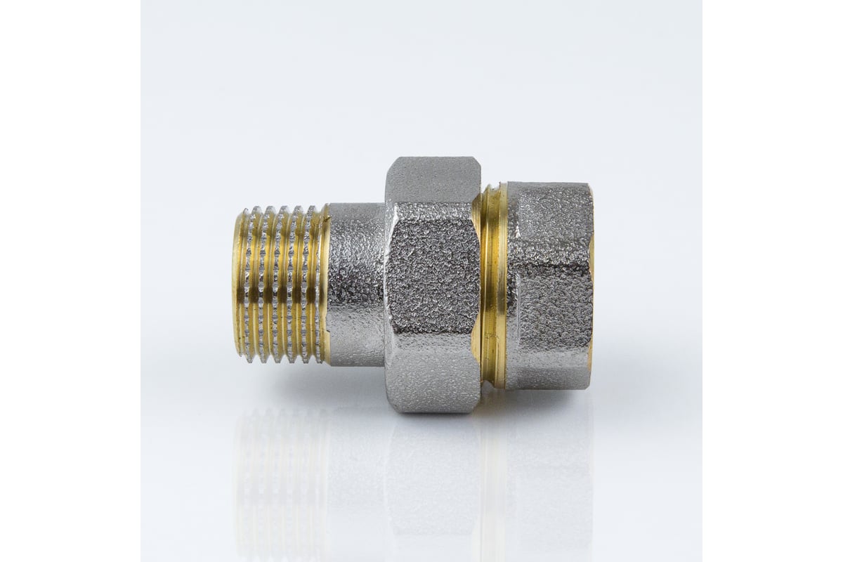 Соединитель Aquasfera латунь никелированная, американка Ду25 ВР/НР 9013 ...