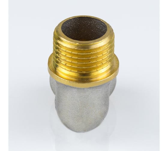 Угольник Aquasfera латунь никелированная, реборд Ду15 НР/НР 9005-01 027-8885