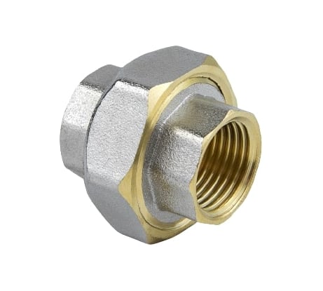 Соединитель Aquasfera латунь никелированная, американка Ду15 ВР/ВР 9012-01 027-8909
