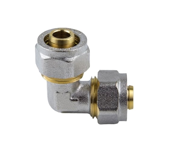 Угольник Aquasfera МП обжимной, латунь Дн26х90гр 7005-03 027-8739 1