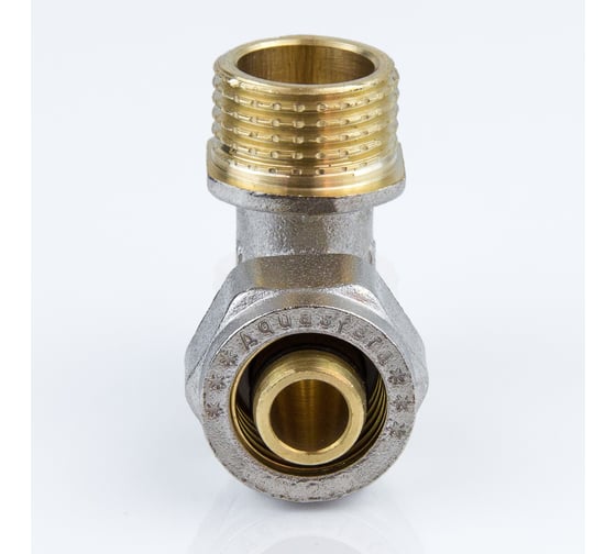 Угольник Aquasfera МП обжимной, латунь Дн20х3/4х90гр НР 7006-04 027-8751