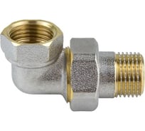 Угловой соединитель Aquasfera латунь никелированная, американка Ду32 ВР/НР 9015-04 027-8927