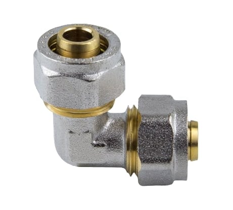 Угольник Aquasfera МП обжимной, латунь Дн20х90гр 7005-02 027-8738