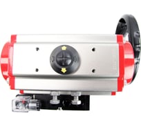 Шаровой кран DN.ru RP.SS316.200.MM.065 ISO L-тип Ду65 Ру40 привод, пневмораспр, дублёр D160-08235