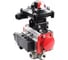 Кран шаровой DN.ru RP.SS316.200.MM ISO 3-ходовой, T-тип, Ду32, Ру63, БКВ взрывозащищенный, пневмораспределитель D160-30254 1