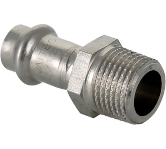 Соединитель из нержавеющей стали VALTEC с наружной резьбой, 12х1/2 VTi.901.I.001204 1