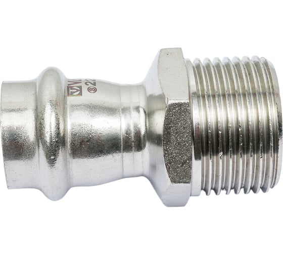 Соединитель из нержавеющей стали VALTEC с наружной резьбой, 22х1 VTi.901.I.002206