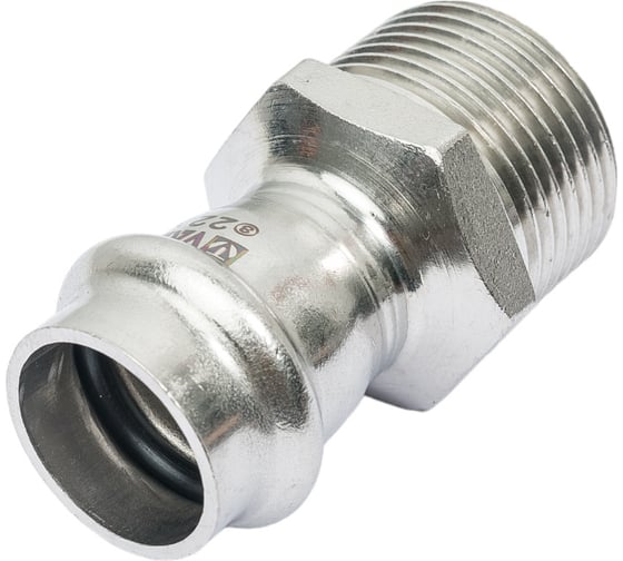 Соединитель из нержавеющей стали VALTEC с наружной резьбой, 22х1 VTi.901.I.002206