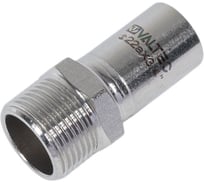 Резьбовая вставка из нержавеющей стали VALTEC с наружной резьбой, 22х3/4 VTi.906.I.002205