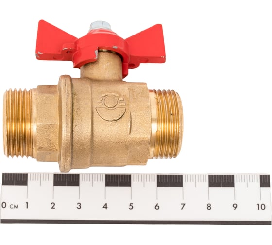 Шаровой кран Valfex N/P59 БИРКА для ВОДЫ 3/4" НР/НР ручка-бабочка, латунный 11Б27фт1М (72/18) VF.219.LB1.034.N/P59.Bir