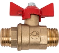 Шаровой кран Valfex N/P59 БИРКА для воды 1/2" НР/НР ручка-бабочка, латунный 11Б27фт1М (96/24) VF.219.LB1.012.N/P59.Bir