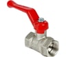 Шаровой кран Valfex N/P59 БИРКА для воды 1 1/4" ВР/ВР ручка-рычаг, латунный никелированный, 11Б27фт1М (20/5) VF.214.NR1.114.N/P59.Bir