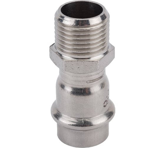 Соединитель из нержавеющей стали VALTEC с наружной резьбой, 18х1/2 VTi.901.I.001804