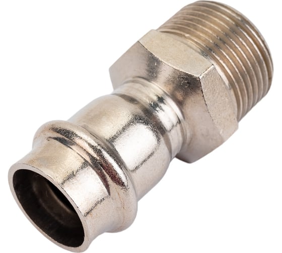 Соединитель из нержавеющей стали VALTEC с наружной резьбой, 18х3/4 VTi.901.I.001805