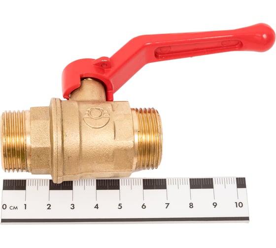 Шаровой кран Valfex N/P59 БИРКА для воды 3/4" НР/НР ручка-рычаг, латунный 11Б27фт1М (56/14) VF.220.LR1.034.N/P59.Bir