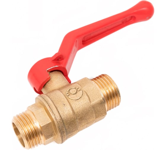 Шаровой кран Valfex N/P59 БИРКА для воды 1/2" НР/НР ручка-рычаг, латунный 11Б27фт1М (96/24) VF.220.LR1.012.N/P59.Bir